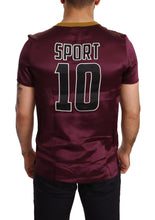 Purple Sport 10 Embroidery Crewneck T-shirt Dolce & Gabbana