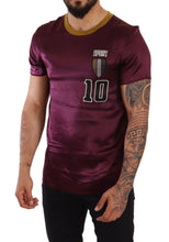 Purple Sport 10 Embroidery Crewneck T-shirt Dolce & Gabbana