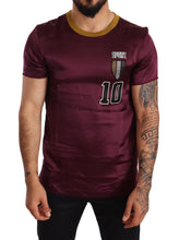 Purple Sport 10 Embroidery Crewneck T-shirt Dolce & Gabbana