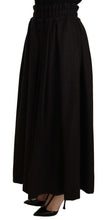 Black Wool High Waist Maxi PIECE Skirt Dolce & Gabbana