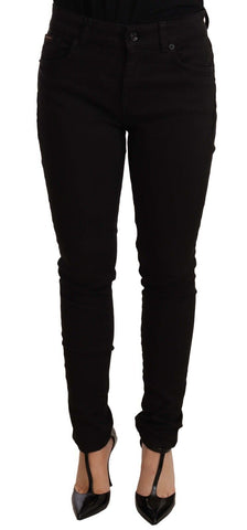 Black Slim Fit Denim Cotton Stretch Jeans Dolce & Gabbana