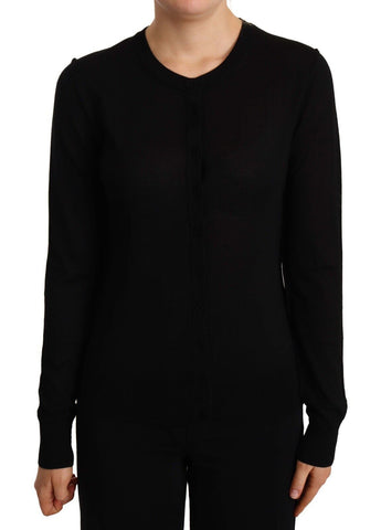 Black Crewneck Pullover STAFF Sweater Wool Dolce & Gabbana