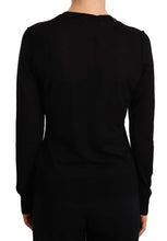Black Crewneck Pullover STAFF Sweater Wool Dolce & Gabbana