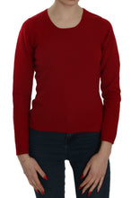 Red Round Neck Pullover Cashmere Sweater MILA SCHÖN