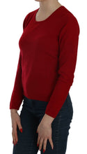 Red Round Neck Pullover Cashmere Sweater MILA SCHÖN