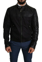 Black Nylon Full Zip Men Bomber Coat Jacket Dolce & Gabbana