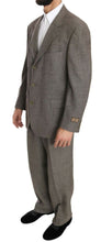 Brown Wool Regular Single  Breasted Suit Fendi