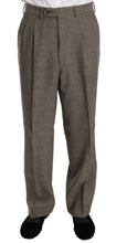 Brown Wool Regular Single  Breasted Suit Fendi