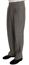Brown Wool Regular Single  Breasted Suit Fendi