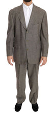 Brown Wool Regular Single  Breasted Suit Fendi