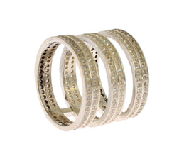 Authentic Womens Clear CZ 925 Sterling Silver Ring Nialaya