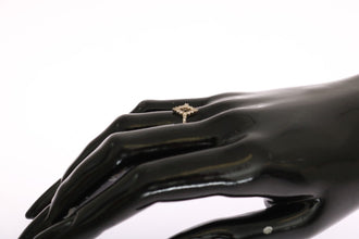 Silver Rhombus Womens Clear CZ 925 Silver Ring Nialaya