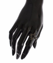 Black CZ Rhodium 925 Silver Womens Ring Nialaya