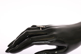 Silver Womens Wing Clear CZ 925 Silver Ring Nialaya