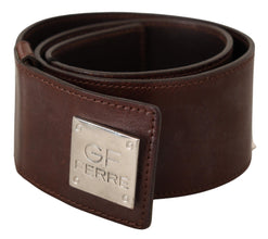 Belt Black Leather Silver Buckle Waist Belt Costume National
