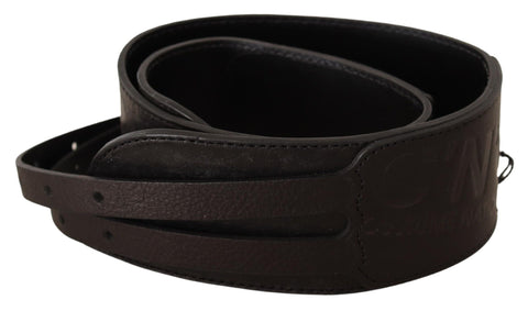 Dark Brown Leather Double Buckle Belt Costume National