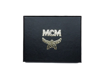 Spectrum Diamond Mini Neon Yellow Visetos Leather Card Case Holder Wallet MCM