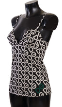 Black White Logo Print Camisole Top Underwear Dolce & Gabbana