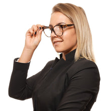 Chic Brown Round Full-Rim Women's Glasses Tod's
