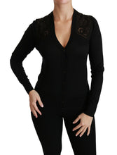Black Lace Sweater Cardigan Sweater Dolce & Gabbana