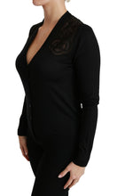 Black Lace Sweater Cardigan Sweater Dolce & Gabbana