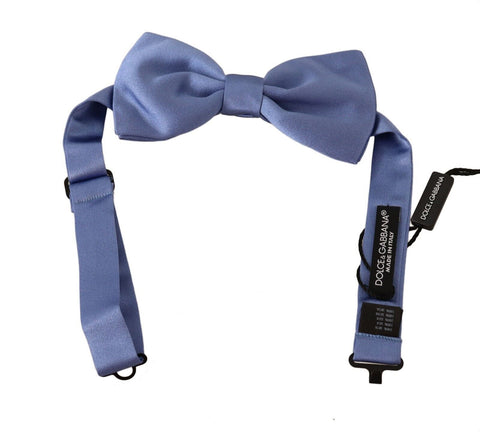 Purple 100% Silk Adjustable Neck Papillon Bow Tie Dolce & Gabbana