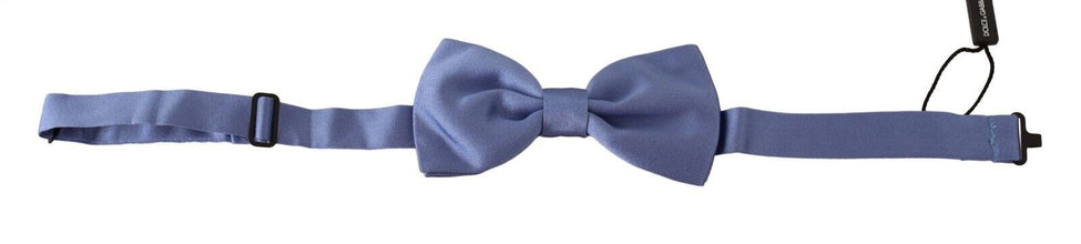 Purple 100% Silk Adjustable Neck Papillon Bow Tie Dolce & Gabbana