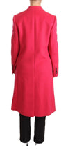Pink Double Breasted Trenchcoat Jacket Dolce & Gabbana