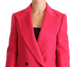 Pink Double Breasted Trenchcoat Jacket Dolce & Gabbana