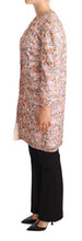 Multicolor Floral Print Silk Trench Coat Jacket Dolce & Gabbana