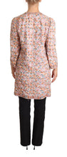 Multicolor Floral Print Silk Trench Coat Jacket Dolce & Gabbana