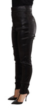 Black Silver Lurex Thread Cotton Stretch Pants Dolce & Gabbana