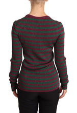 Multicolor Striped Crew Neck Pullover Sweater Dolce & Gabbana