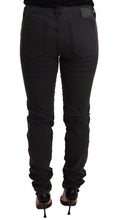 Black Cotton Stretch Skinny Mid Waist Women Denim Jeans PINKO