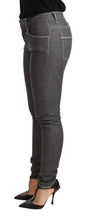 Gray Low Waist Skinny Denim Trouser Jeans Acht