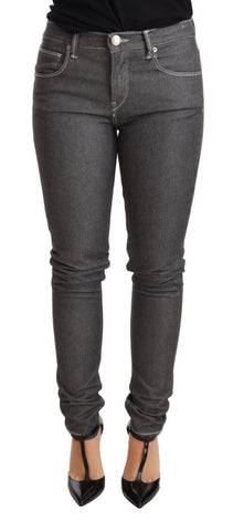 Gray Low Waist Skinny Denim Trouser Jeans Acht