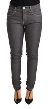 Gray Low Waist Skinny Denim Trouser Jeans Acht