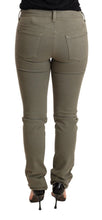 Green Low Waist Skinny Slim Trouser Cotton Jeans Ermanno Scervino