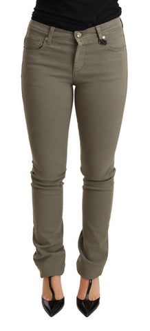 Green Low Waist Skinny Slim Trouser Cotton Jeans Ermanno Scervino
