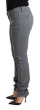 Gray Low Waist Skinny Slim Trouser Cotton Jeans Ermanno Scervino