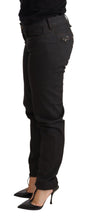 Black Low Waist Skinny Slim Trouser Cotton Jeans Ermanno Scervino