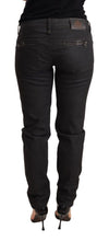 Black Low Waist Skinny Slim Trouser Cotton Jeans Ermanno Scervino