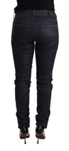 Blue Low Waist Skinny Slim Trouser Cotton  Jeans Ermanno Scervino
