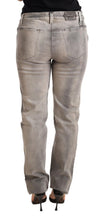 Gray Washed Low Waist Skinny Trouser Cotton Jeans Ermanno Scervino