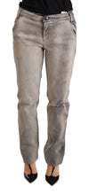Gray Washed Low Waist Skinny Trouser Cotton Jeans Ermanno Scervino