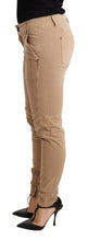 Brown Low Waist Skinny Denim Trouser Cotton Jeans Ermanno Scervino