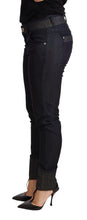Blue Skinny Folded Hem Denim Trouser Cotton Jeans Ermanno Scervino