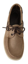Beige Suede Low Top Mocassin Loafers Casual Men Shoes Pollini