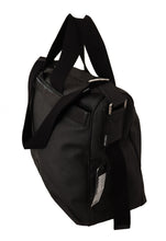 Black Denim Leather Shoulder Strap Messenger Bag Dolce & Gabbana