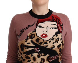 Pink Cashmere Crewneck Sartoria Pullover Sweater Dolce & Gabbana